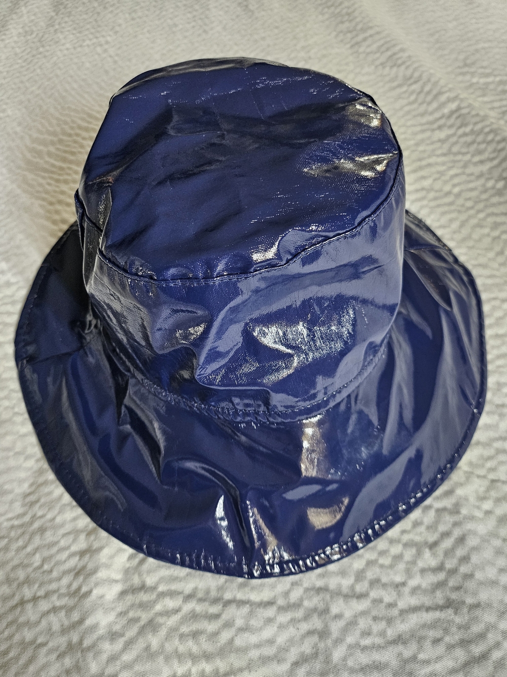 Toutacoo Wide Brim Dark Navy Blue Sun Protection Rain Hat Water Resistant Y2K